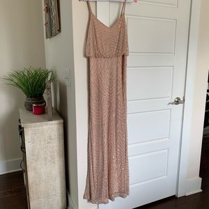 Adrianna Papell Embellished Blouson Gown